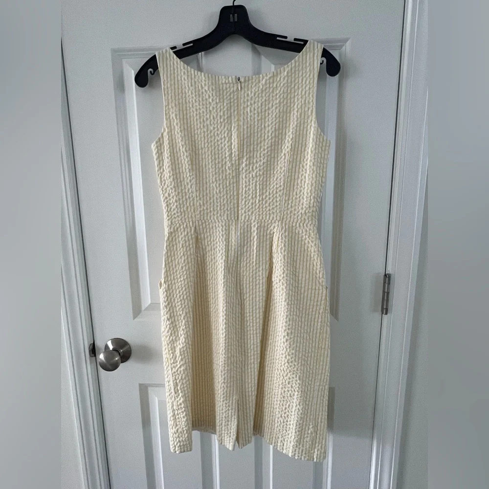 Daniel Cremieux Cream Textured Midi Dress - Picture 2 of 4